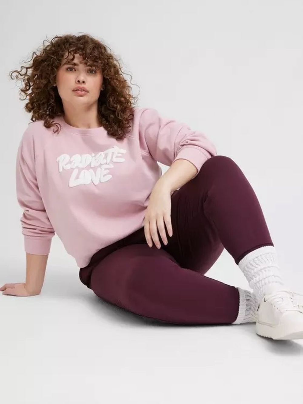 Torrid Radiate Love Classic Fit Cozy Fleece Raglan Sweatshirt